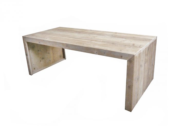 steigerhout tafel dichte zijkanten Munchen