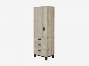 Industriele kast Bilder steigerhout staal