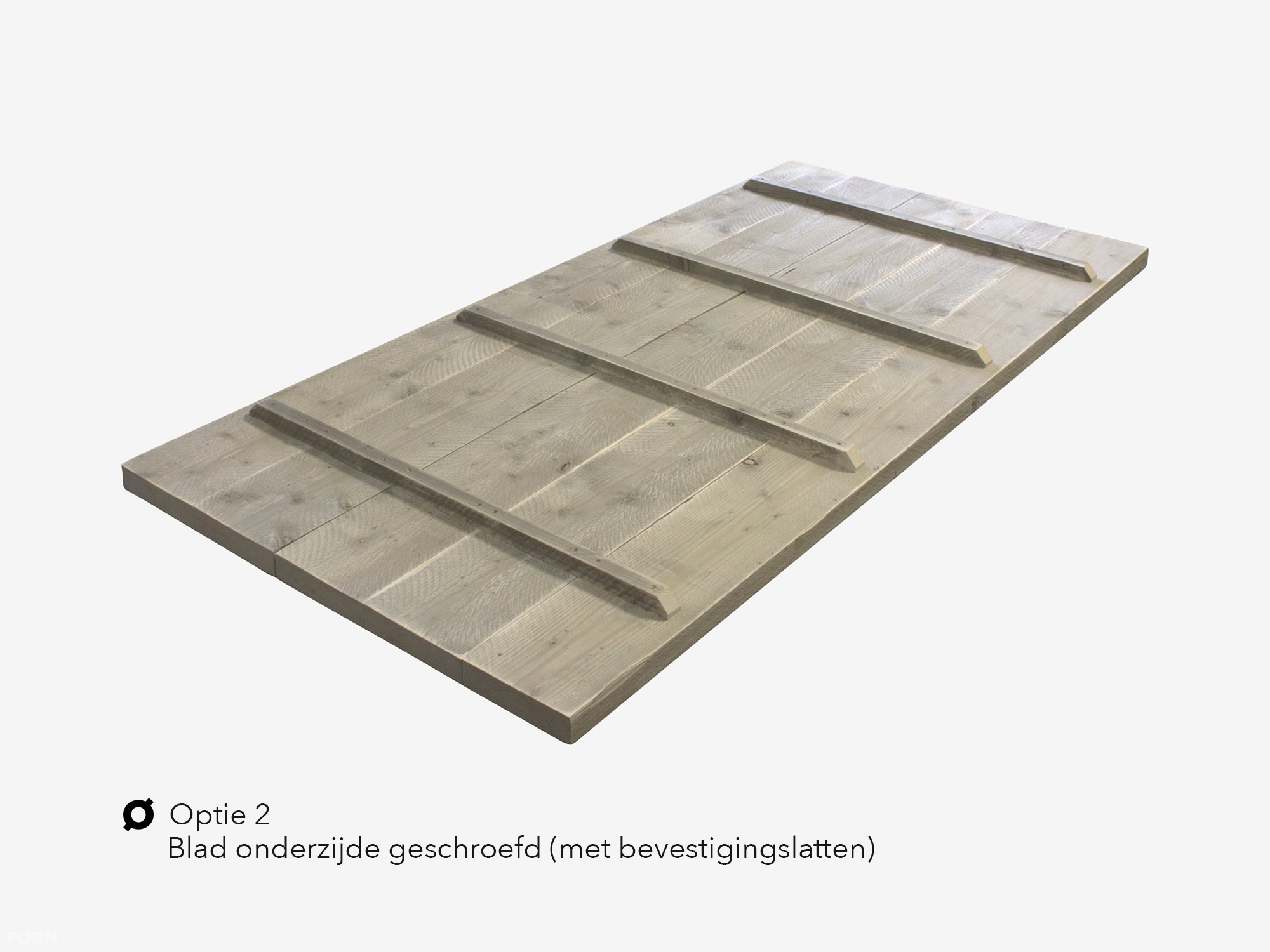 Steigerhouten tafelblad op maat gemaakt | Verschillende diktes afwerkingen | Tafelblad geschikt voor elke tafelpoot - 120, 140, 160, 180, 200, 220, 240, 260, 280, 300cm en langer.