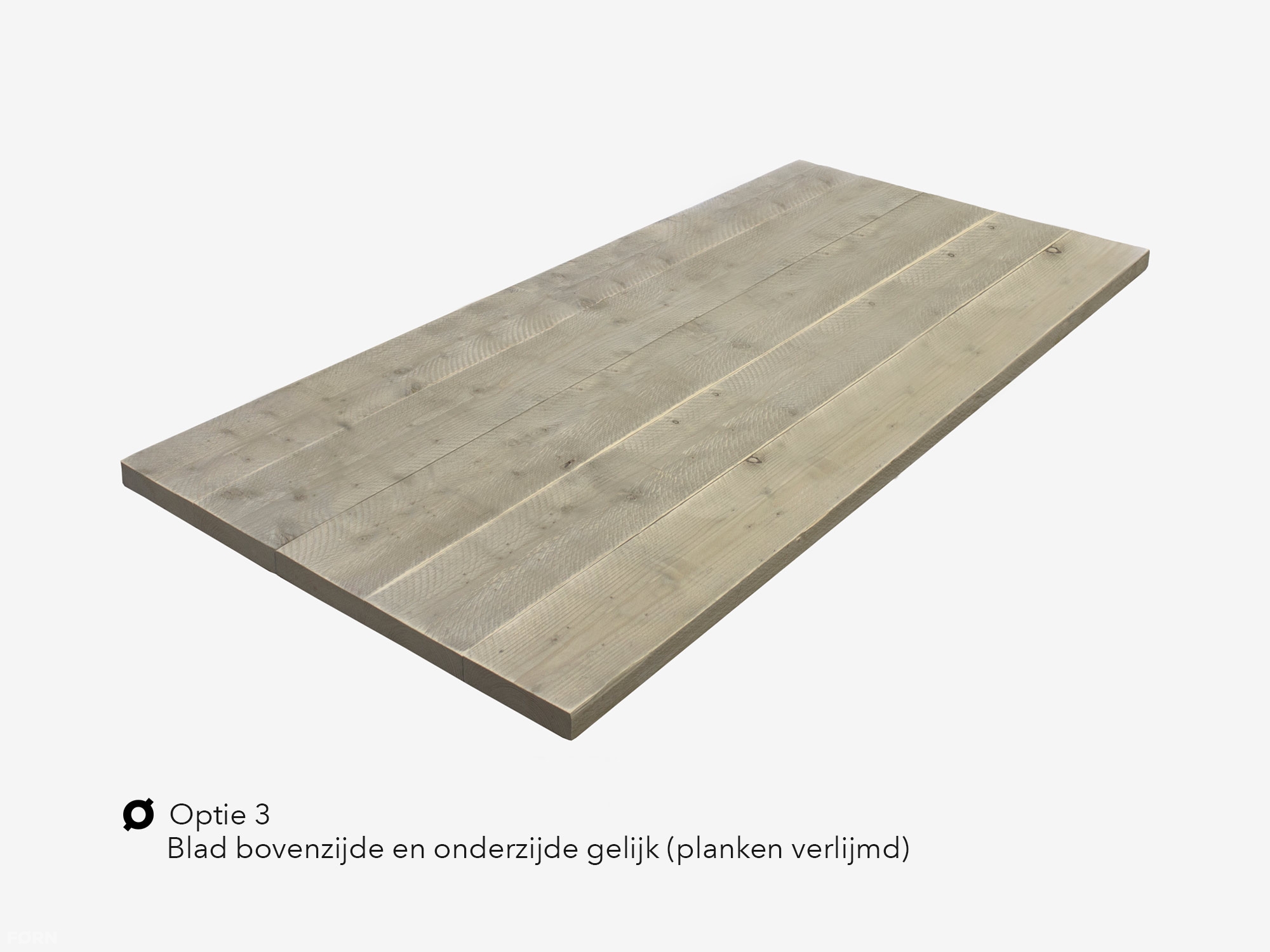 Steigerhouten tafelblad op maat gemaakt | Verschillende diktes afwerkingen | Tafelblad geschikt voor elke tafelpoot - 120, 140, 160, 180, 200, 220, 240, 260, 280, 300cm en langer.