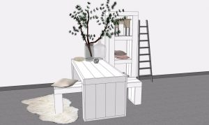 3D schets meubelen