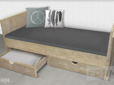 Steigerhouten kinderbed en | SteigerhoutenMeubelshop