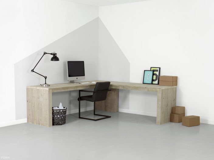 valencia steigerhouten hoekbureau