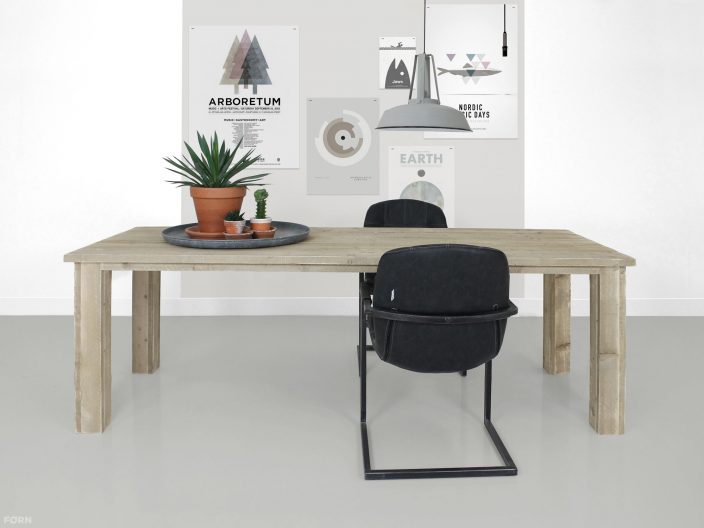 Tafel Bob steigerhout