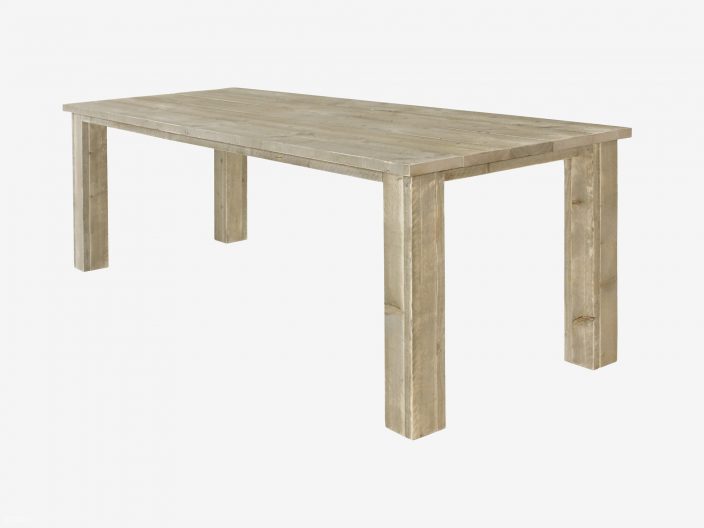 bob steigerhouten tafel witte achtergrond