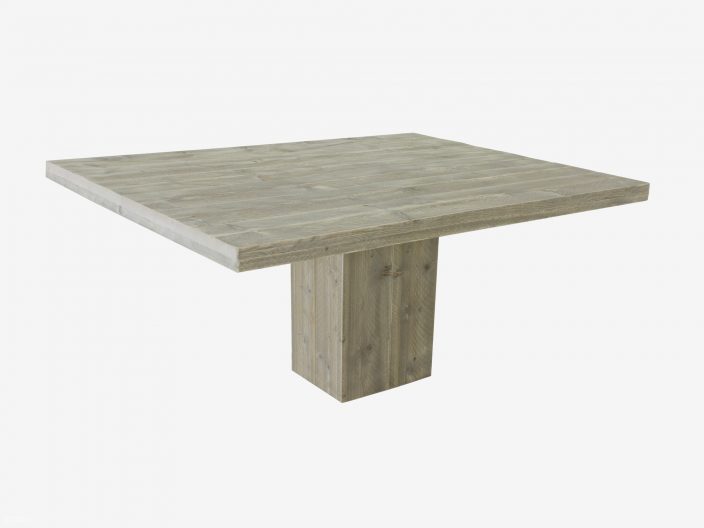 steigerhouten tafel trier rechthoek model witte achtergrond