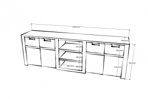 Schets dressoir