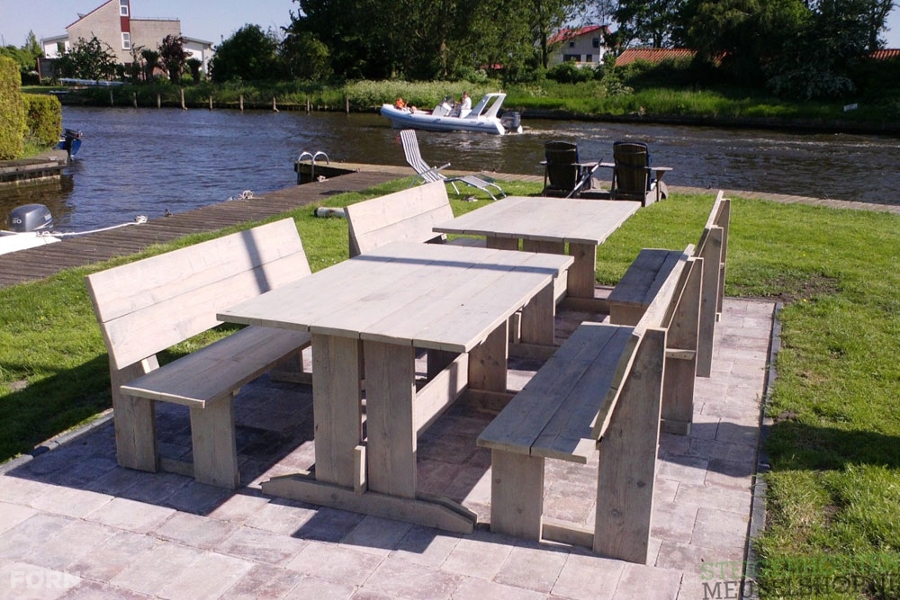 Relatie ik ben gelukkig Moderniseren Steigerhouten tuintafel Bonn - Steigerhouten tuinmeubelen