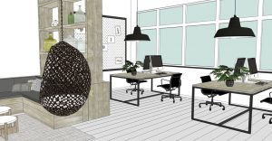 Inspiratie kantoorinrichting interieur FØRN
