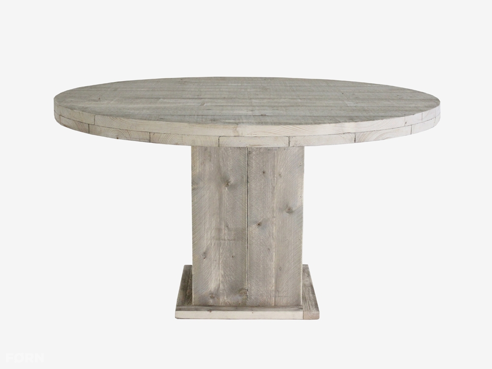 aardolie Perfect Fantasierijk Ronde steigerhouten tafel | Op maat gemaakt bij FØRN!