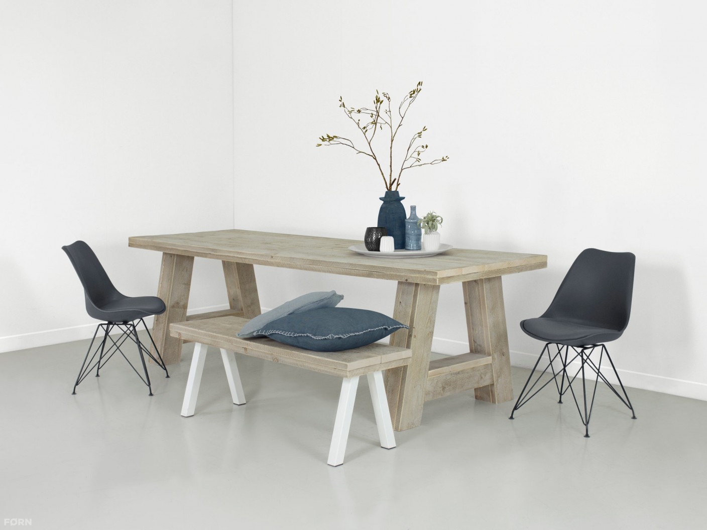 Houten tafel 'Stockholm' op maat gemaakt | Robuuste tafel