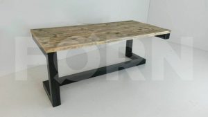 industriele tafel staal slang onderstel