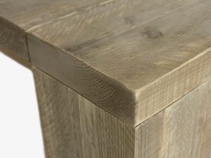 Steigerhouten tafel kollmar detail
