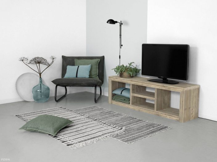 Steigerhouten tv meubel laghetto sfeer
