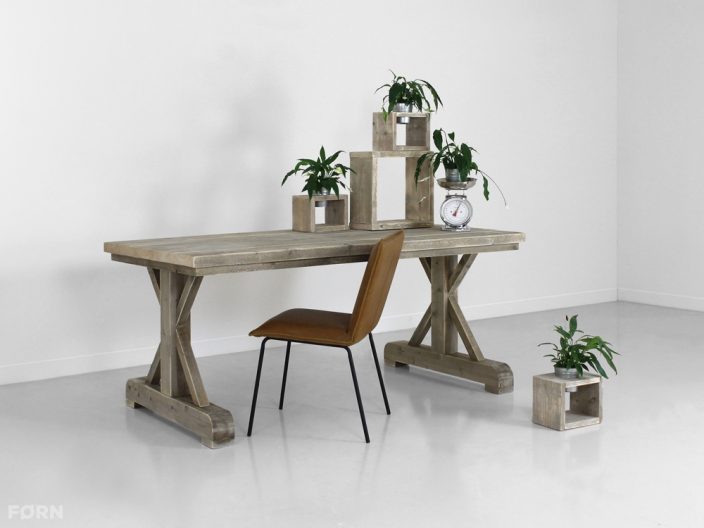 landelijke tafel steigerhout Olivier