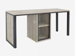 Steigerhouten bar met staal Flyn