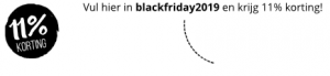 11% korting bij code blackfriday2019