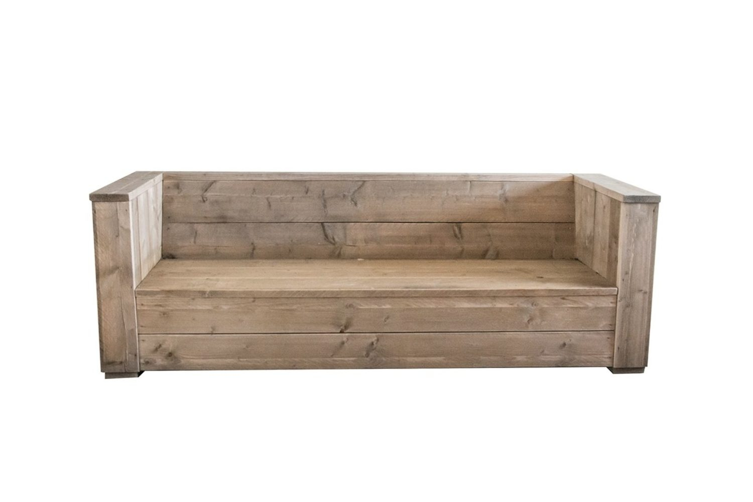 Loungebank steigerhout recht Cortona €415,- SteigerhoutenMeubelshop