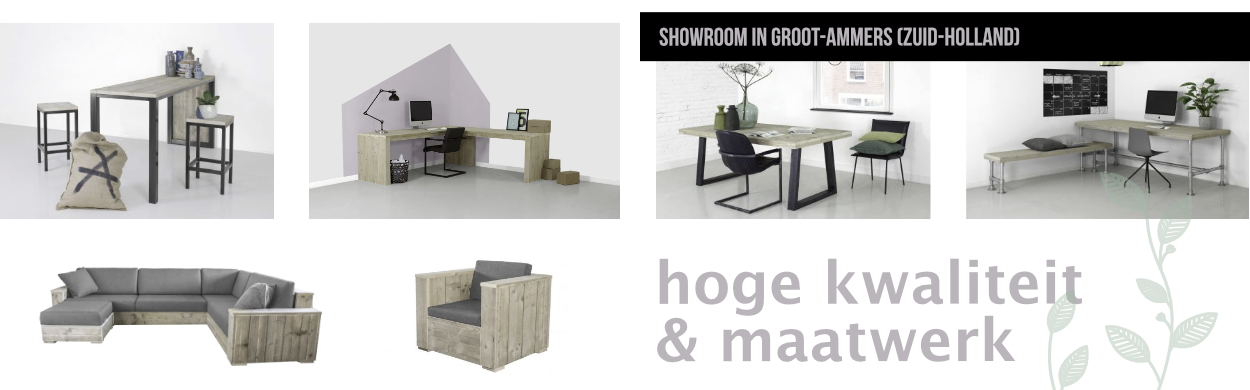 steigerhout bed, tafel, bureau, kast op maat gemaakt