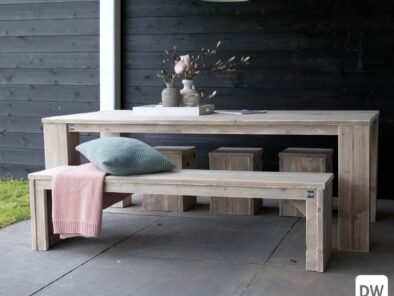 Steigerhouten bierbank